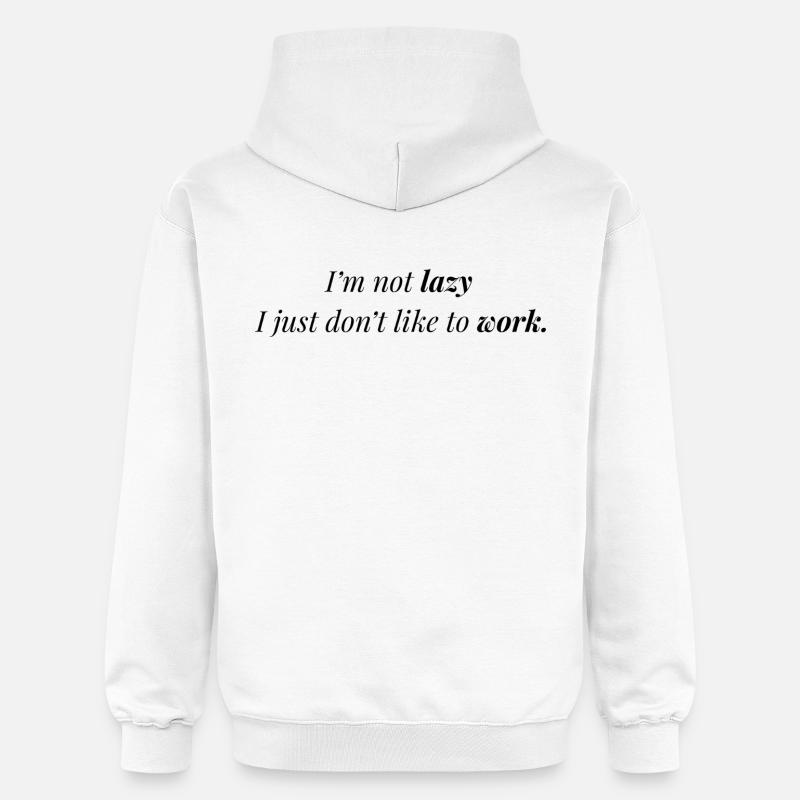 Don't like work. - Sweat à capuche Softstyle® Gildan Unisexe - blanc