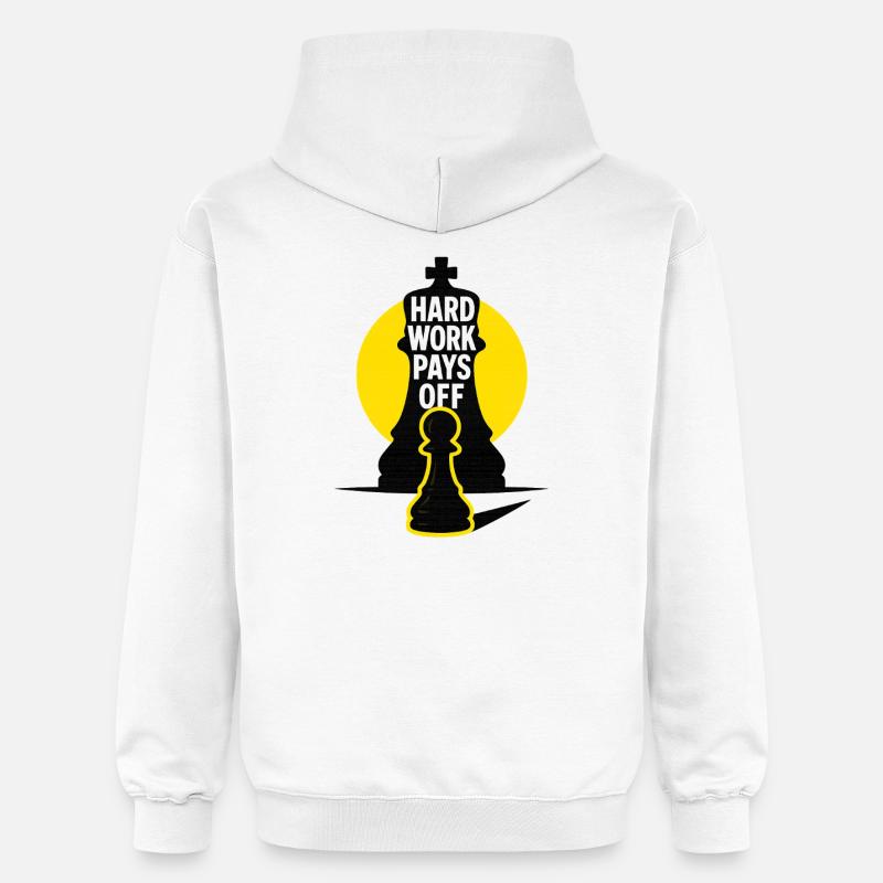 HardWorkPaysOff - Sweat à capuche Softstyle® Gildan Unisexe - blanc