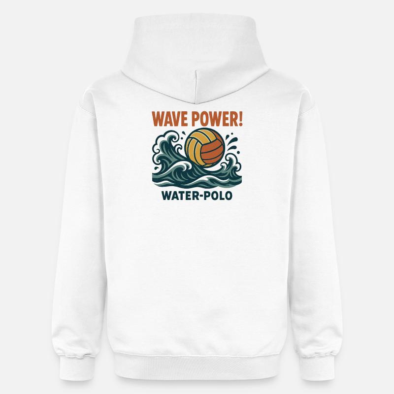Vague Puissance Water Polo - Sweat à capuche Softstyle® Gildan Unisexe - blanc