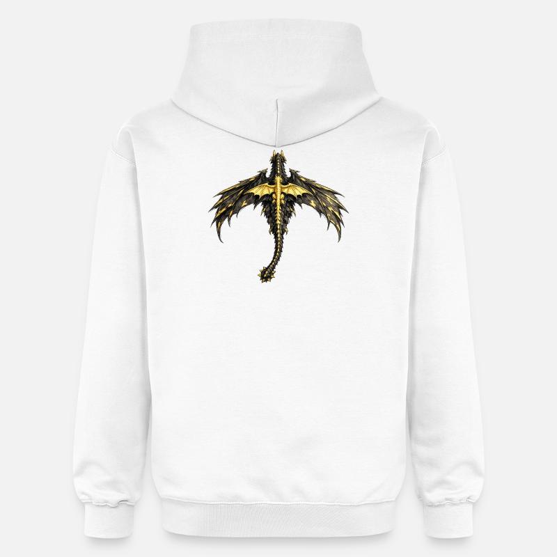 Dragons de la Quatrième Aile - Sweat à capuche Softstyle® Gildan Unisexe - blanc