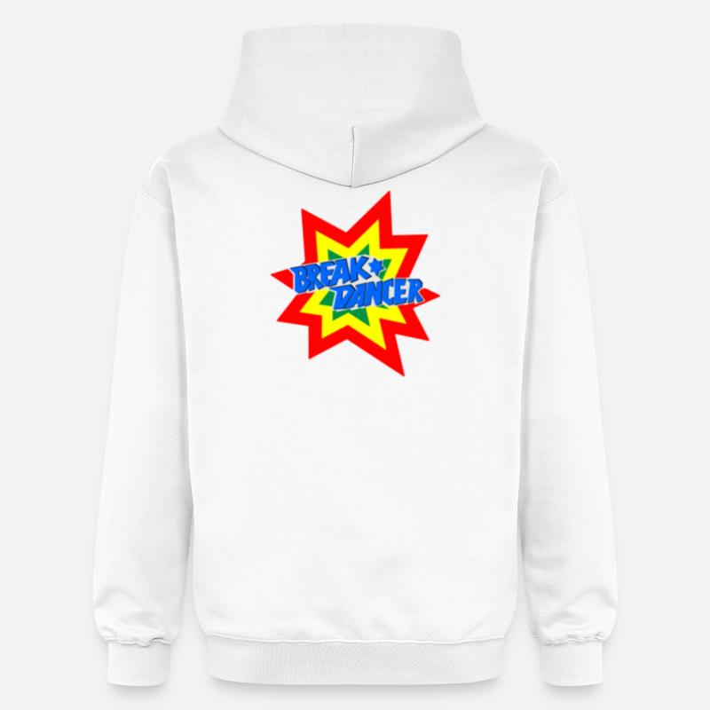 Design de motif breakdancer vivant - Sweat à capuche Softstyle® Gildan Unisexe - blanc