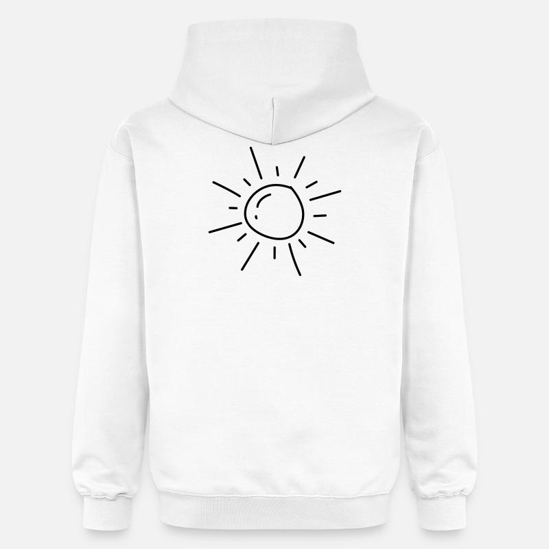 UNE Soleil - Sweat à capuche Softstyle® Gildan Unisexe - blanc