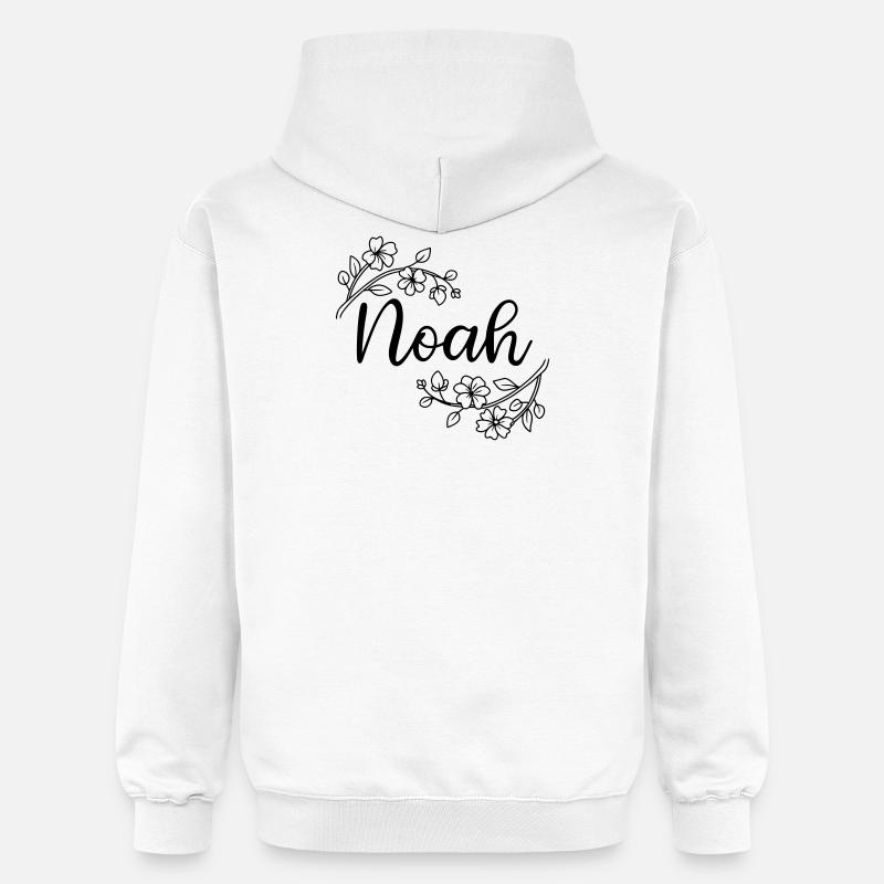 Noé | Nom du nom | Vectographie ! - Sweat à capuche Softstyle® Gildan Unisexe - blanc