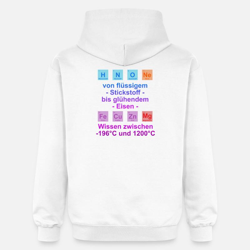Unispruch "auf Temperatur" Geschenk, Studenten - Gildan Unisex Softstyle® Midweight Hoodie - Weiß
