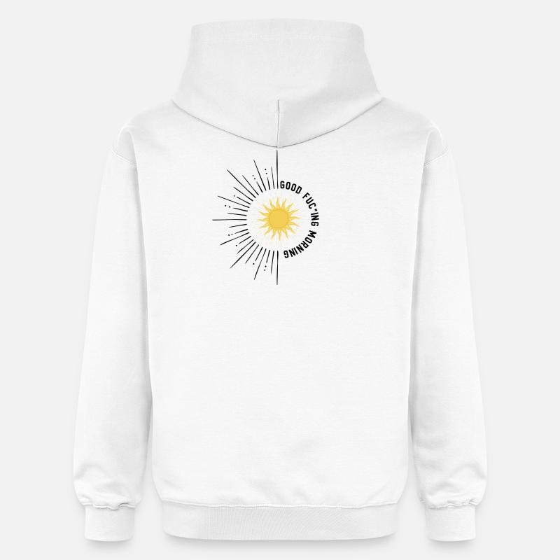 Bon de design matinal - Sweat à capuche Softstyle® Gildan Unisexe - blanc