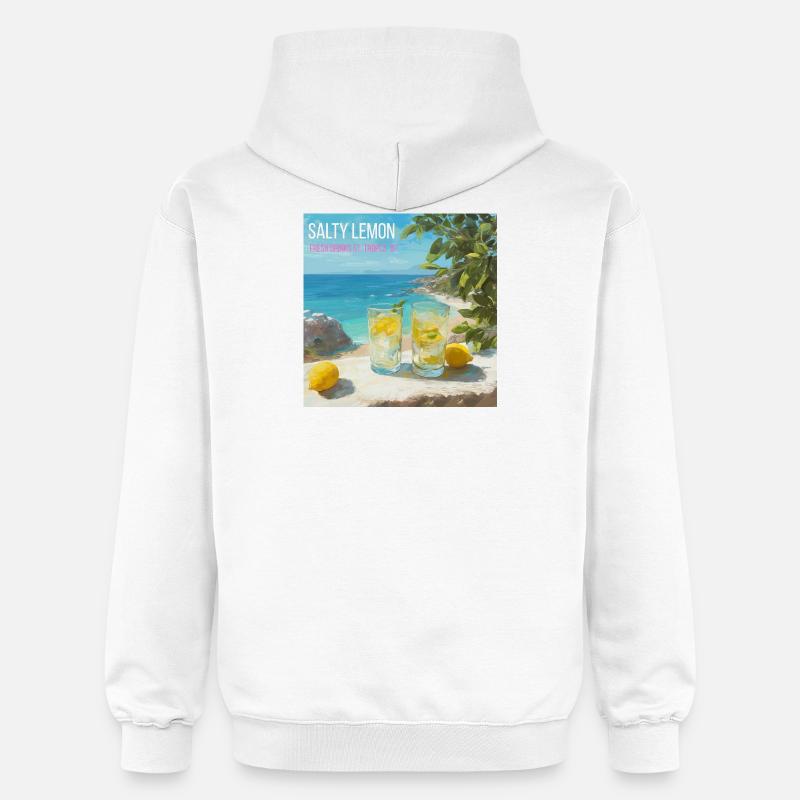 Magic Salt Lemon Beach 87 - Sweat à capuche Softstyle® Gildan Unisexe - blanc
