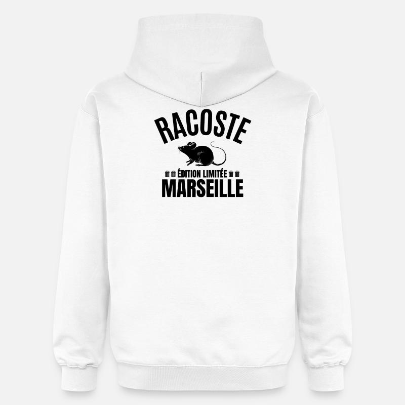 Marseille, je suis Marseillais, Marseille humour - Sweat à capuche Softstyle® Gildan Unisexe - blanc