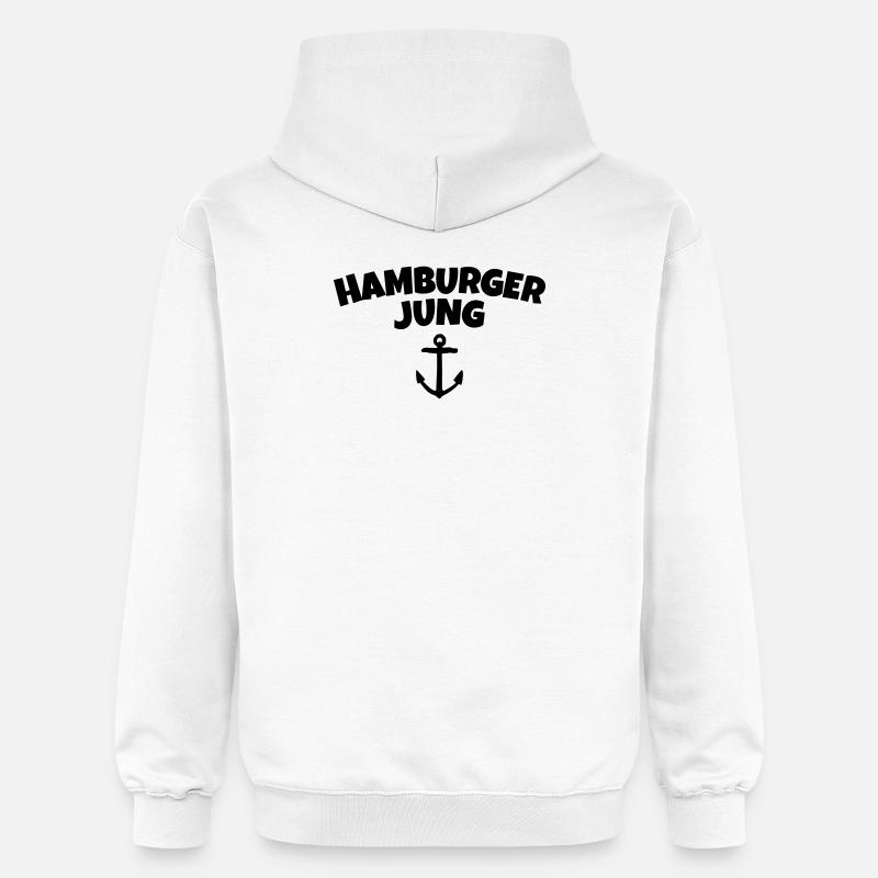 Hamburger Jung de Hambourg - Sweat à capuche Softstyle® Gildan Unisexe - blanc