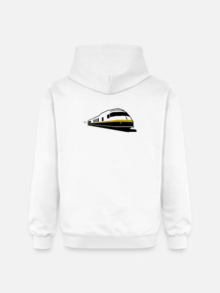 TRAIN - Train - Chemin de fer - Gildan Unisex Softstyle® Midweight Hoodie - white