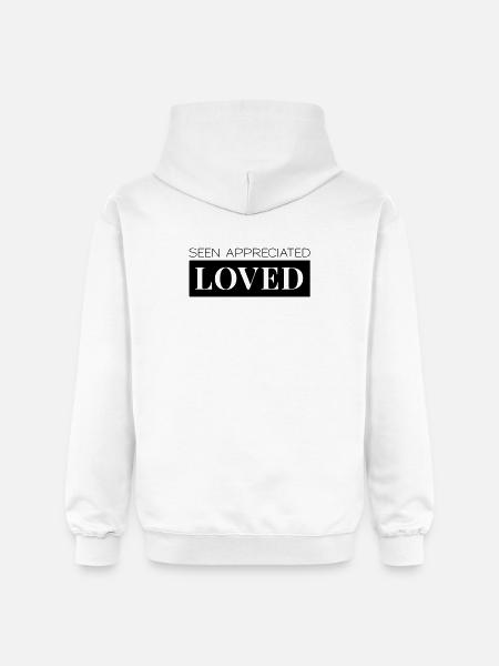 Seen Appreciated Loved - Gildan Unisex Softstyle® Midweight Hoodie - Weiß