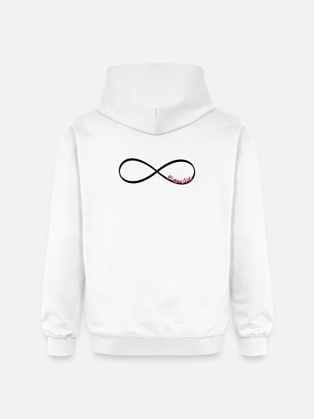 Infinity Sign Family - Gift - Gildan Unisex Softstyle® Midweight Hoodie - white
