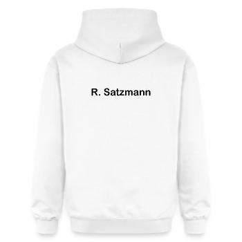 R. Satzmann - Gildan Unisex Softstyle® Midweight Hoodie - Weiß - Hinten - Liana (172cm)