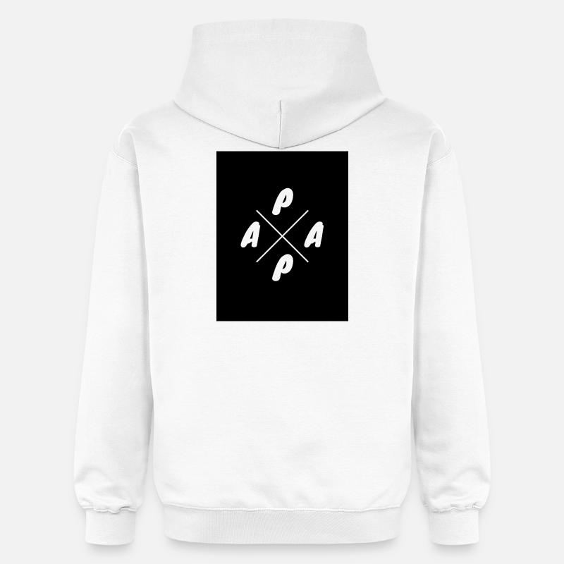 Impression du logo A-P Cross - Sweat à capuche Softstyle® Gildan Unisexe - blanc
