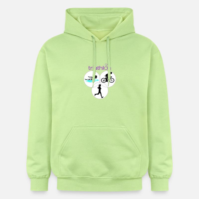 Triathlon - Sweat à capuche Softstyle® Gildan Unisexe - pistache