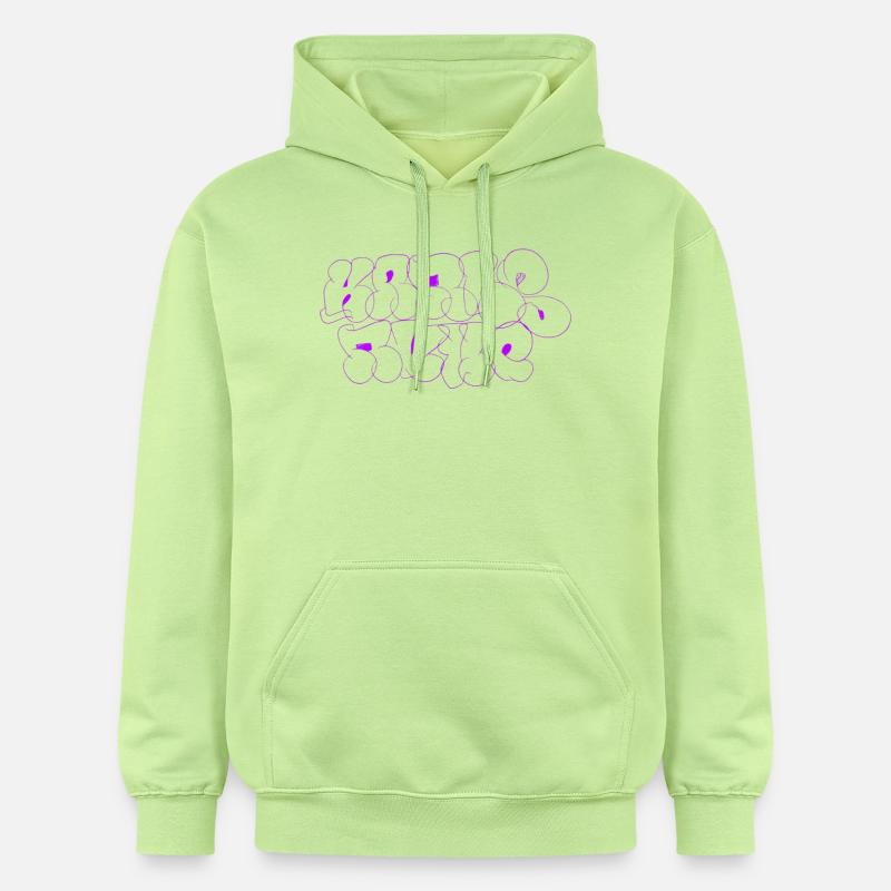 Graffiti violet de Karlsruhe Vomissement - Sweat à capuche Softstyle® Gildan Unisexe - pistache