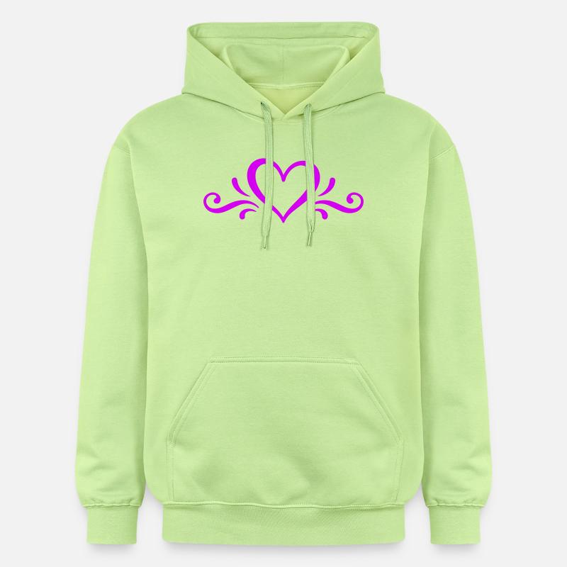 Icône de cœur - Sweat à capuche Softstyle® Gildan Unisexe - pistache