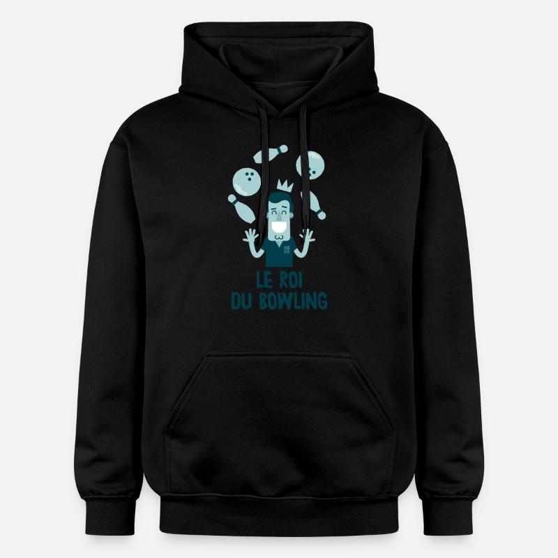 Le roi du bowling - Sweat à capuche Softstyle® Gildan Unisexe - noir