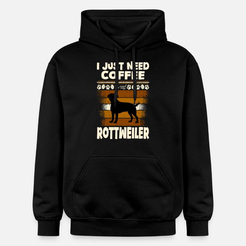 Café Rottweiler - Sweat à capuche Softstyle® Gildan Unisexe - noir