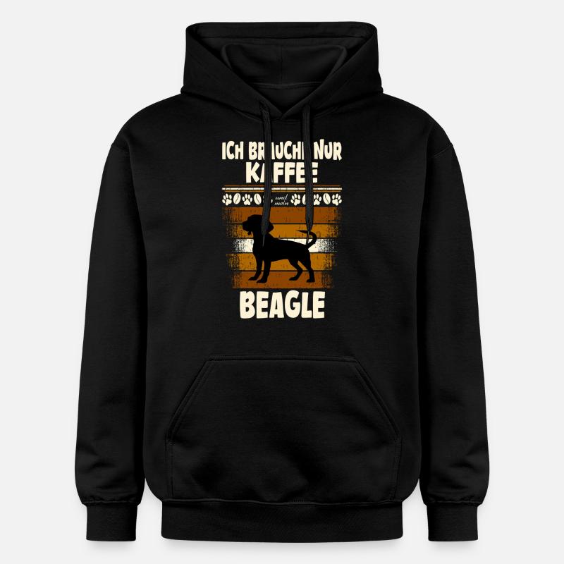 Café Beagle - Sweat à capuche Softstyle® Gildan Unisexe - noir