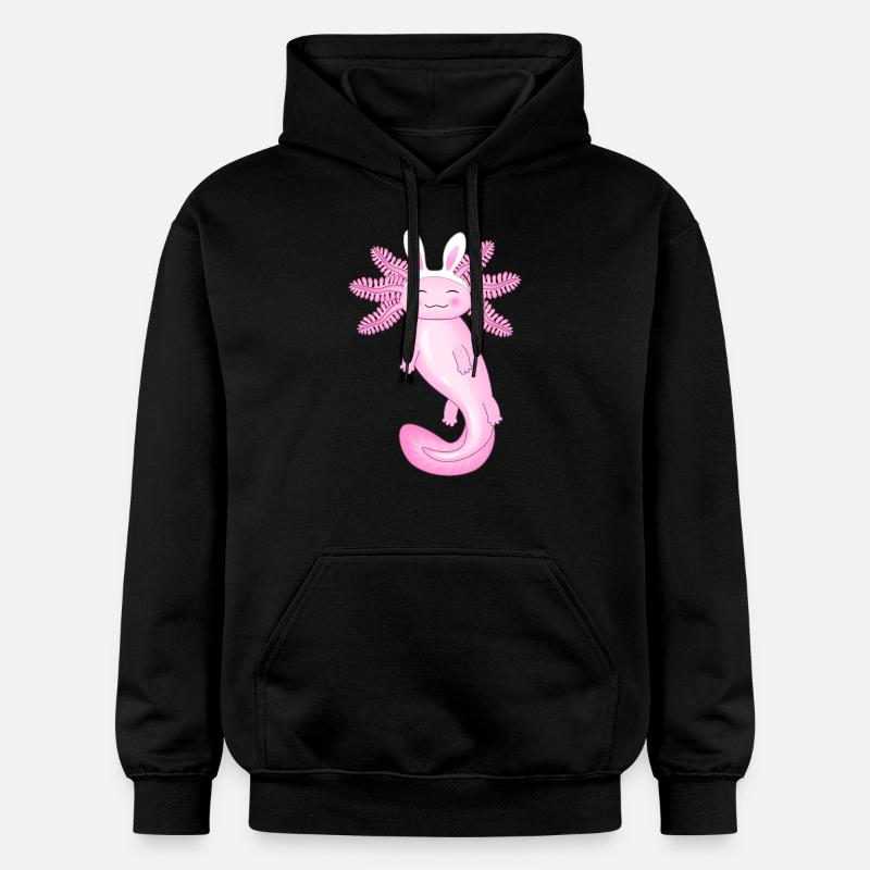 Mignon Axolotl de Pâques - Sweat à capuche Softstyle® Gildan Unisexe - noir