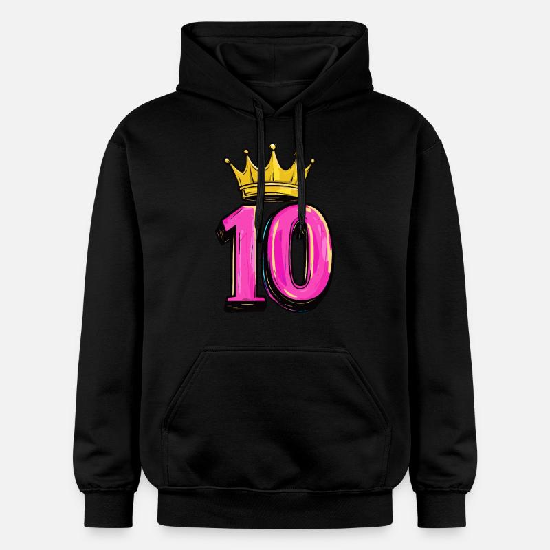 Couronne à 10 chiffres - Sweat à capuche Softstyle® Gildan Unisexe - noir
