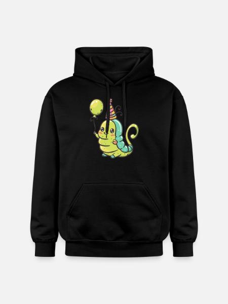 Worm Birthday Baby - Gildan Unisex Softstyle® Midweight Hoodie - black