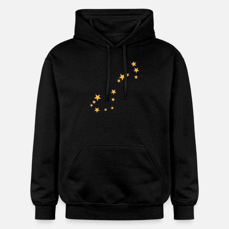 Scorpio constellation - Gildan Unisex Softstyle® Midweight Hoodie - black