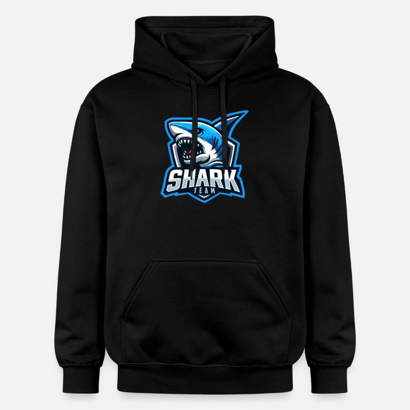L’équipe des requins - Sweat à capuche Softstyle® Gildan Unisexe - noir