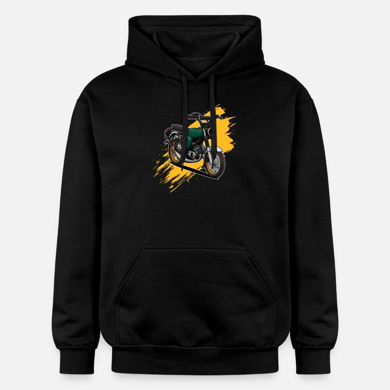 S51 (vert) // Illustration - Sweat à capuche Softstyle® Gildan Unisexe - noir