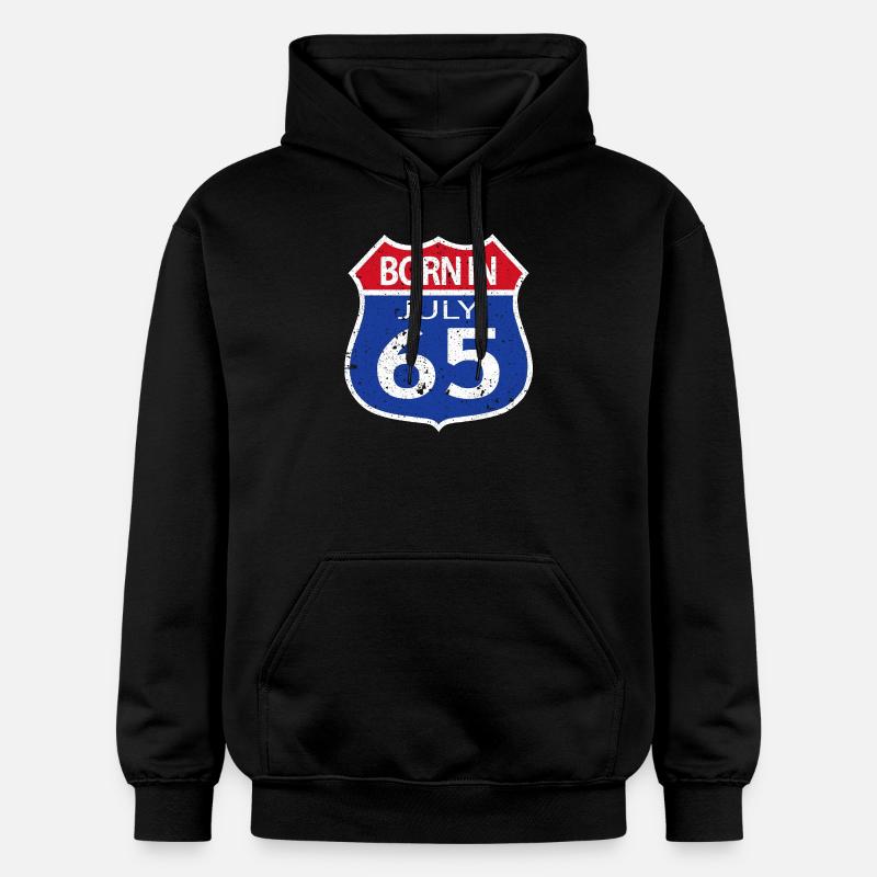 Geboren im Juli 1965 - Gildan Unisex Softstyle® Midweight Hoodie - Schwarz