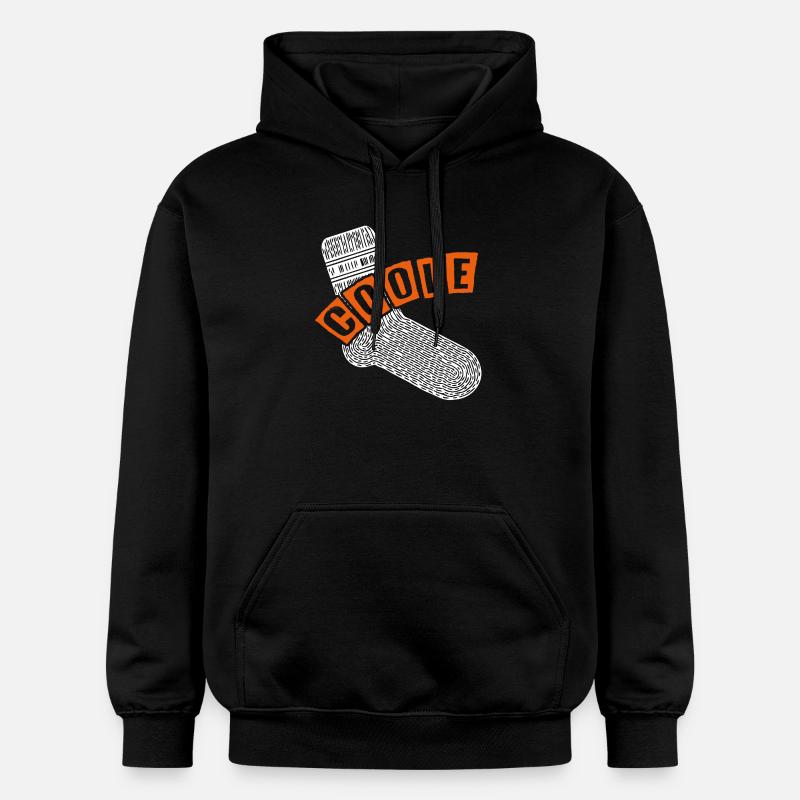 Chaussette cool - design motivant amusant - Sweat à capuche Softstyle® Gildan Unisexe - noir