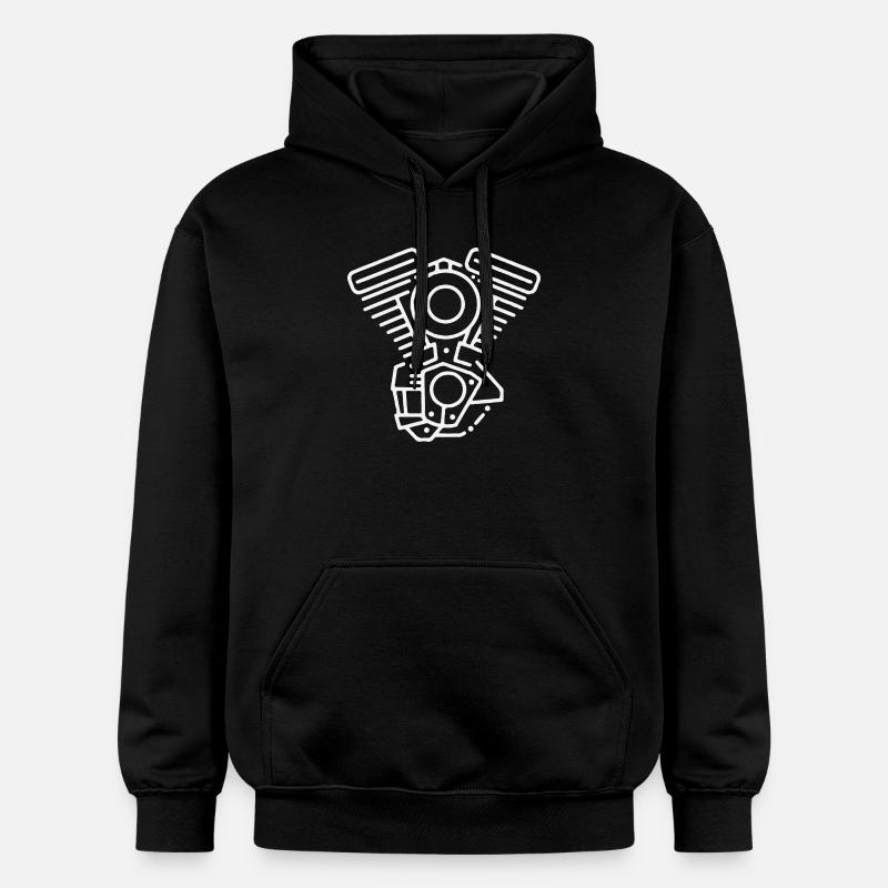 V Twin - Sweat à capuche Softstyle® Gildan Unisexe - noir