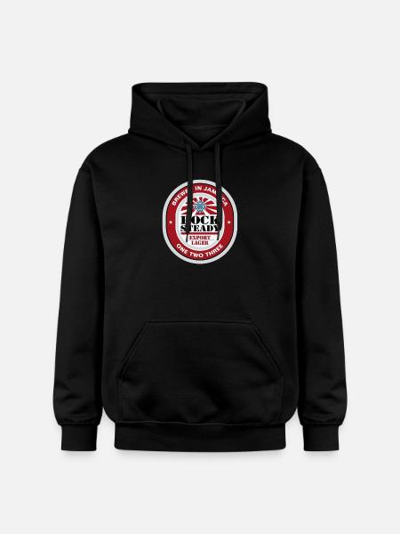 Rocksteady Beer Lable - Gildan Unisex Softstyle® Midweight Hoodie - Schwarz