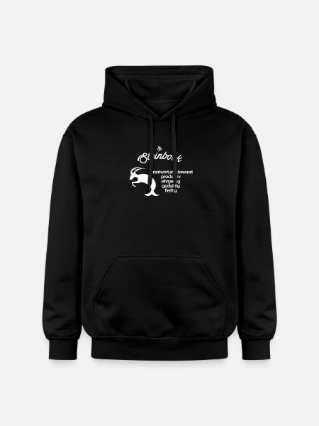 Sternzeichen Steinbock - Gildan Unisex Softstyle® Midweight Hoodie - Schwarz