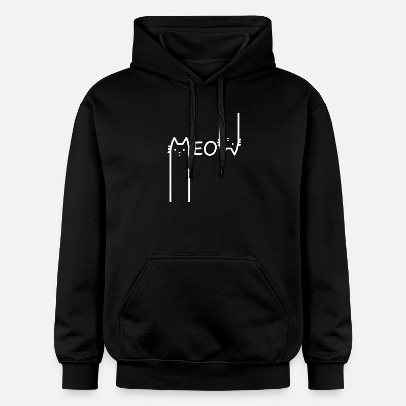 chat - Sweat à capuche Softstyle® Gildan Unisexe - noir