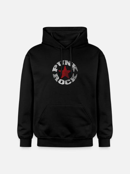 punk rock - Gildan Unisex Softstyle® Midweight Hoodie - black