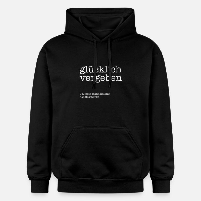 Chanceux pardonne! - Sweat à capuche Softstyle® Gildan Unisexe - noir