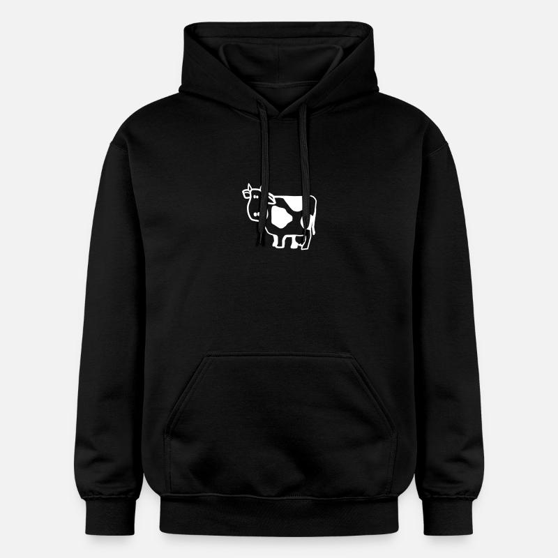 Kuh - Gildan Unisex Softstyle® Midweight Hoodie - Schwarz