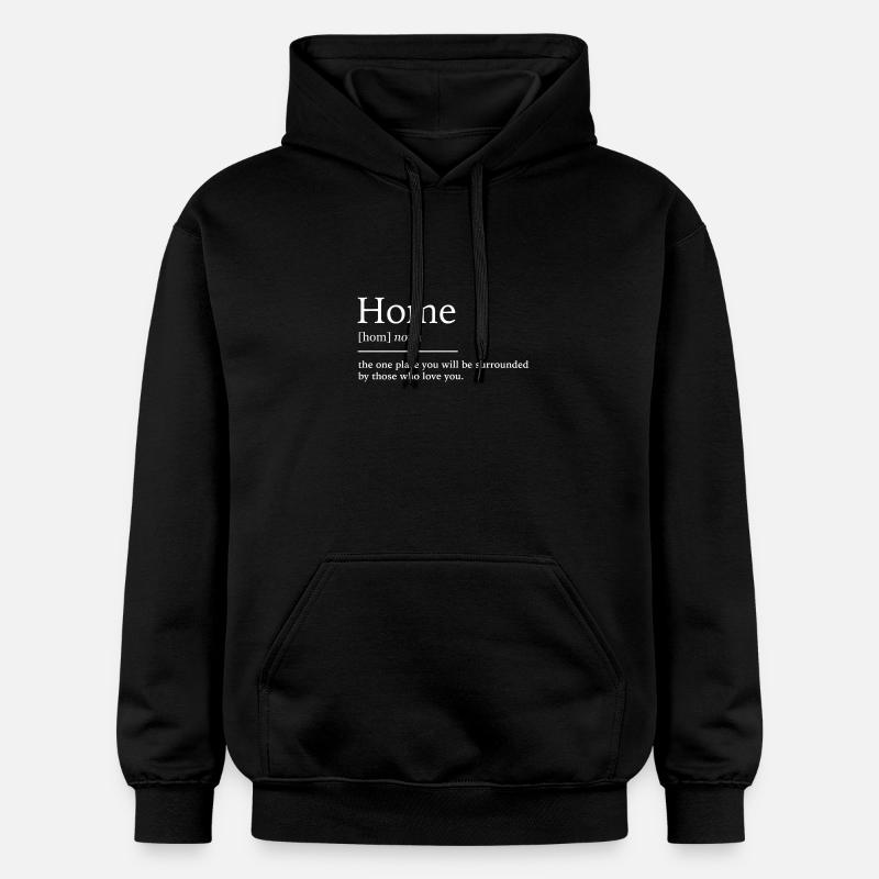 Accueil à la maison - Sweat à capuche Softstyle® Gildan Unisexe - noir