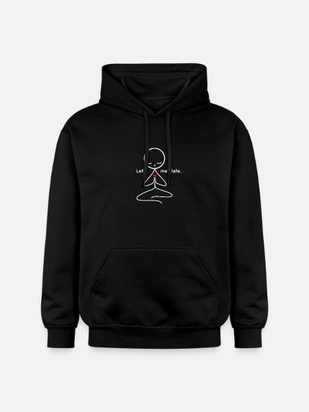 meditation - Gildan Unisex Softstyle® Midweight Hoodie - black