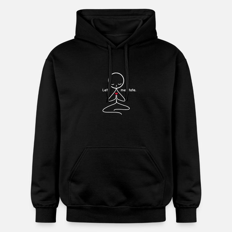 méditation - Sweat à capuche Softstyle® Gildan Unisexe - noir
