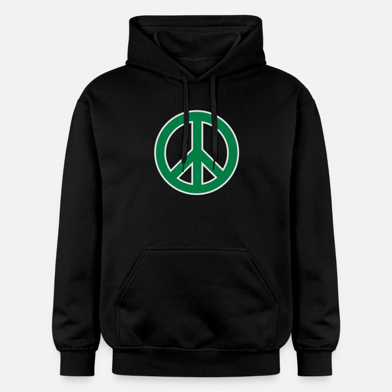 Symbole de paix - Sweat à capuche Softstyle® Gildan Unisexe - noir