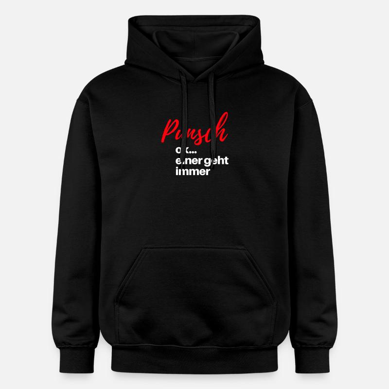 Punsch einer geht immer Weihnachtsmarkt - Gildan Unisex Softstyle® Midweight Hoodie - Schwarz