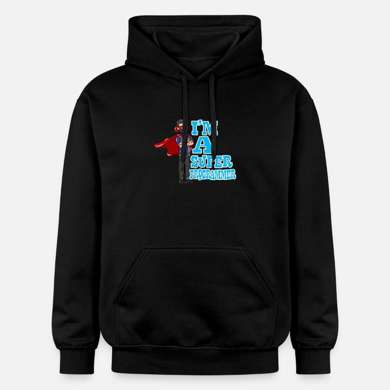 Programmer computer science gift - Gildan Unisex Softstyle® Midweight Hoodie - black