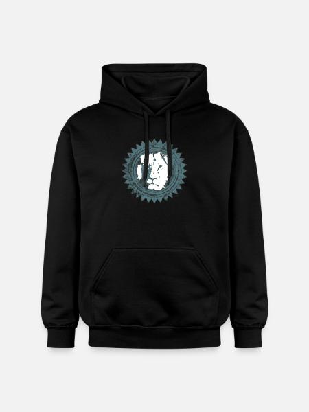 Lion's Head Reggae Design - Gildan Unisex Softstyle® Midweight Hoodie - black