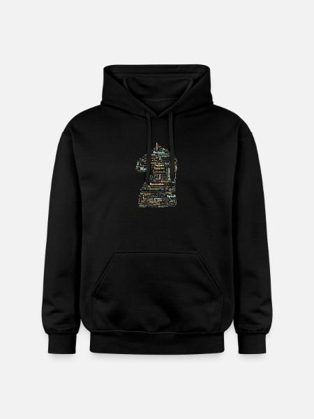 Chess chess terms Springer - Gildan Unisex Softstyle® Midweight Hoodie - black