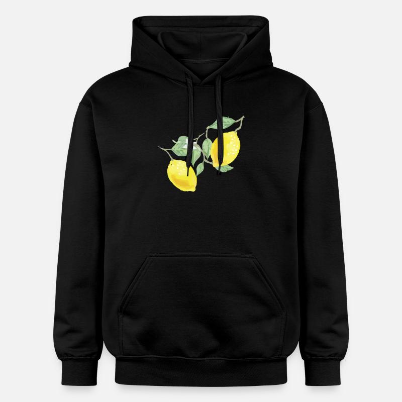 Citrons - Sweat à capuche Softstyle® Gildan Unisexe - noir