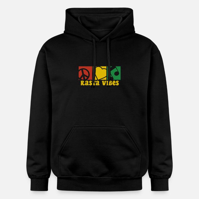 RASTA VIBES - Sweat à capuche Softstyle® Gildan Unisexe - noir