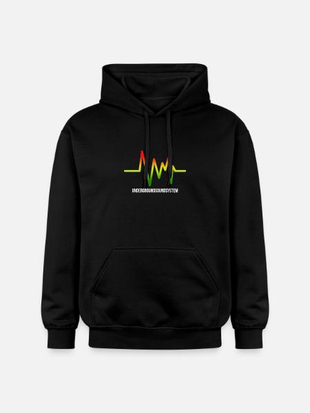 Underground Soundsystem Logo - Gildan Unisex Softstyle® Midweight Hoodie - black