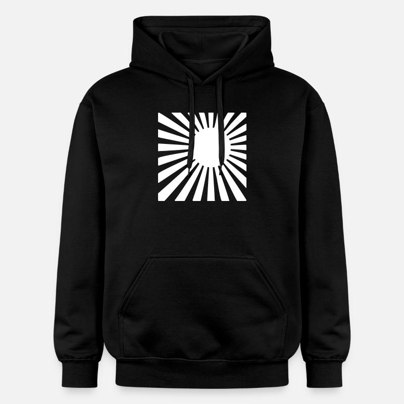 Le soleil levant - Sweat à capuche Softstyle® Gildan Unisexe - noir